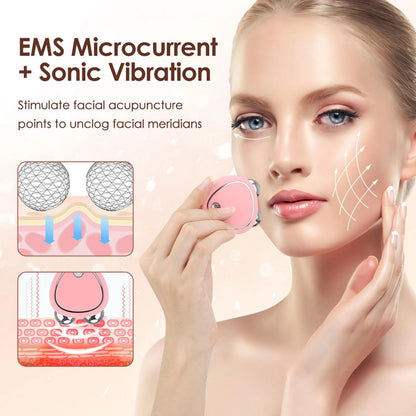 Microcurrent Facial Device, Mini Microcurrent Face Lift Device, Face Lift Toning/Sculpting/Firming Tool, Anti-Ageing, Skin Tightening and Rejuvenation