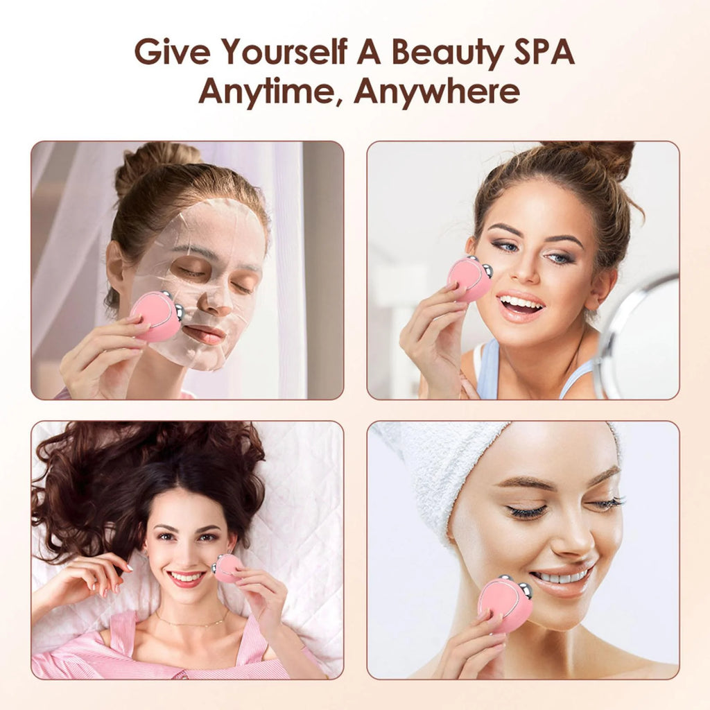 Microcurrent Facial Device, Mini Microcurrent Face Lift Device, Face Lift Toning/Sculpting/Firming Tool, Anti-Ageing, Skin Tightening and Rejuvenation