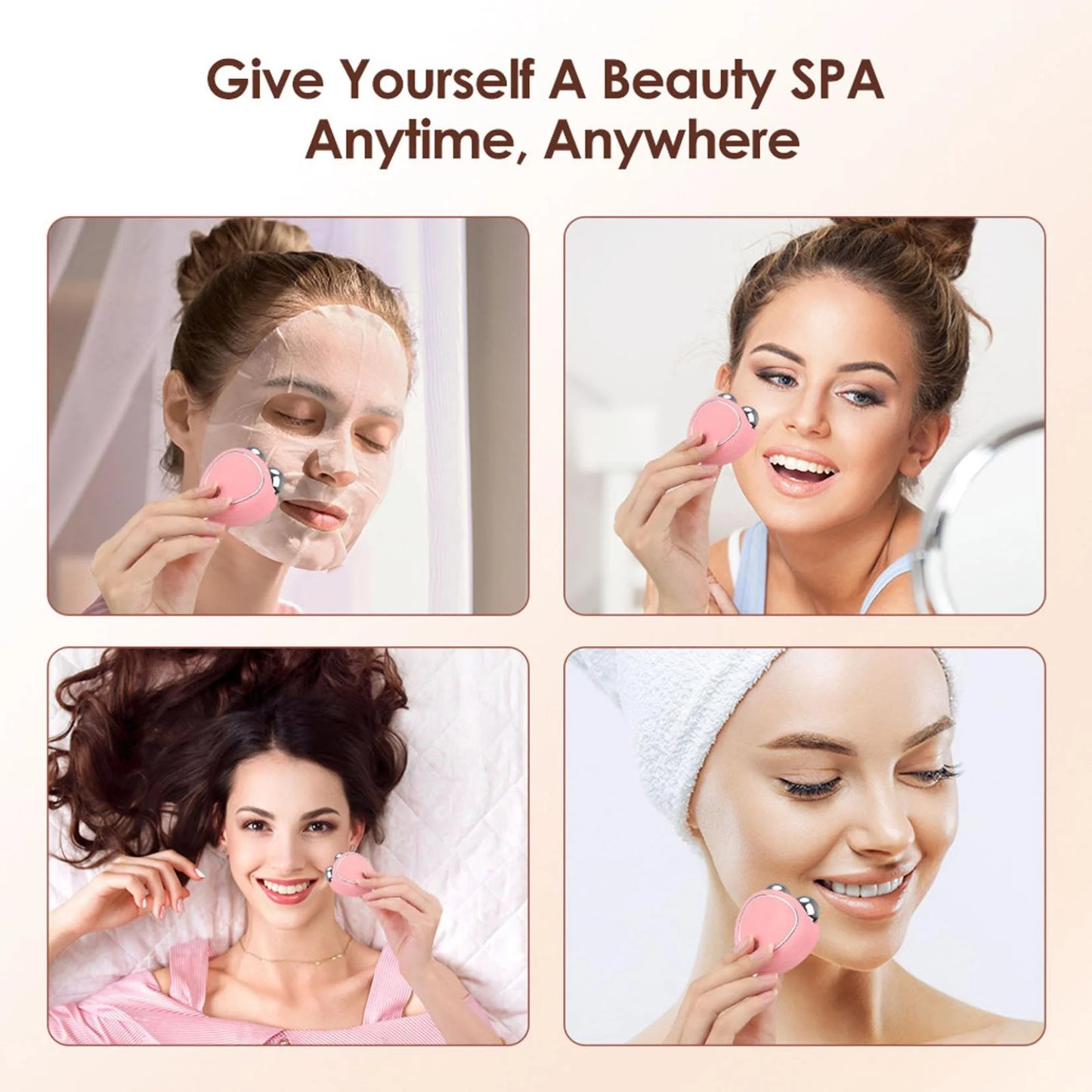Microcurrent Facial Device, Mini Microcurrent Face Lift Device, Face Lift Toning/Sculpting/Firming Tool, Anti-Ageing, Skin Tightening and Rejuvenation