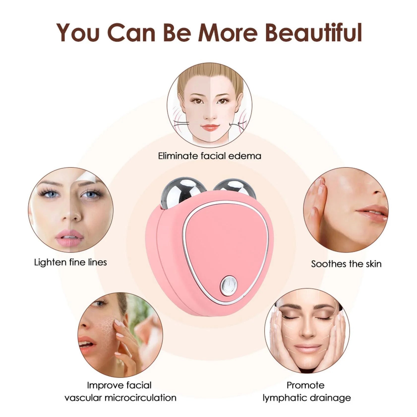 Microcurrent Facial Device, Mini Microcurrent Face Lift Device, Face Lift Toning/Sculpting/Firming Tool, Anti-Ageing, Skin Tightening and Rejuvenation